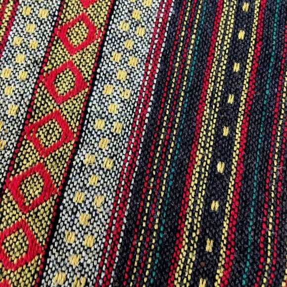 Boho Throw Pillow Cover 17X17 Bohemian Multi-Color Striped Diamond Tribal - Picture 7 of 7